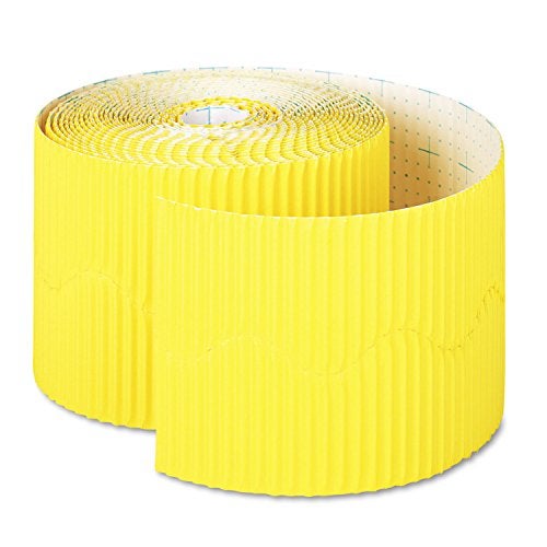 Bordette حدود زخرفية من بوردت 37086 عرض 2 1/4 بوصة × 50 قدم لون كناري - Image 1