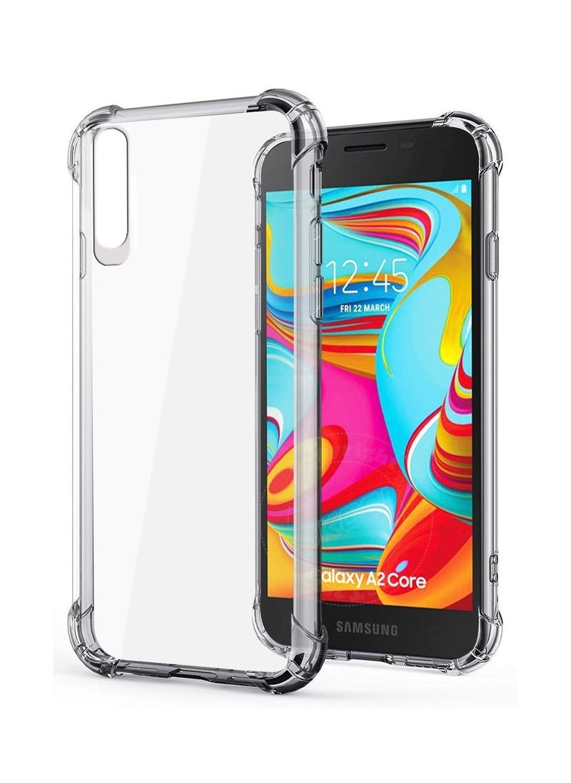 Samsung Galaxy A80/90 Case Cover Protective Shock Absorption Bumper soft Transparent Case (Clear)