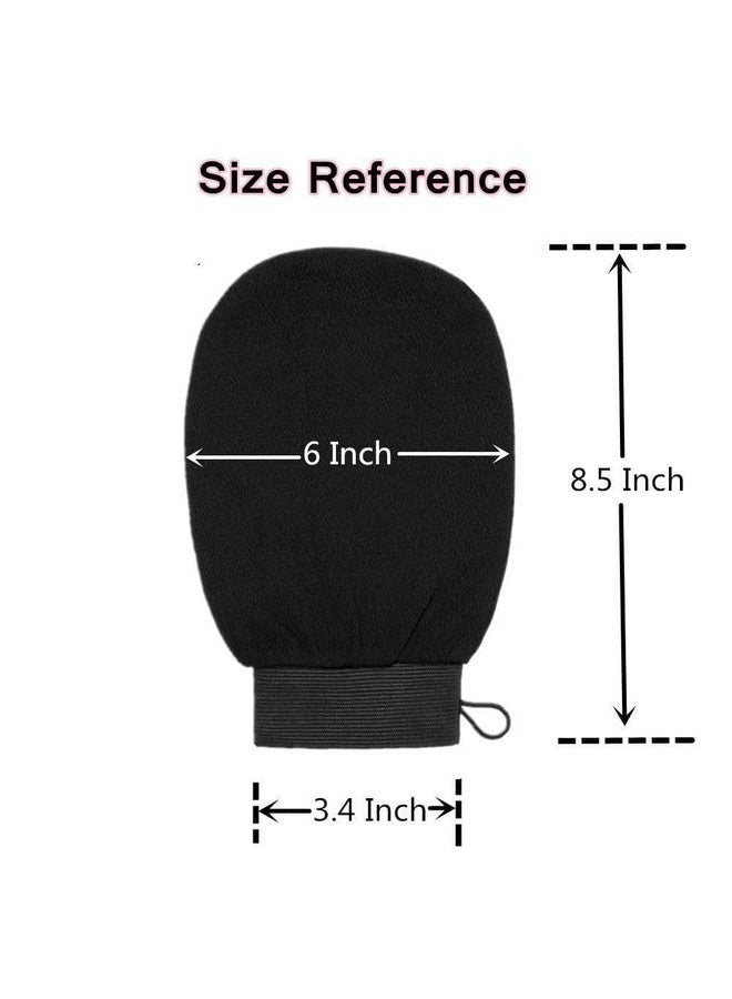 Exfoliating Body Scrub Gloves, Black, Gentle Dead Skin Removal for Men and Women.2025 (pack of 01) - Image 5