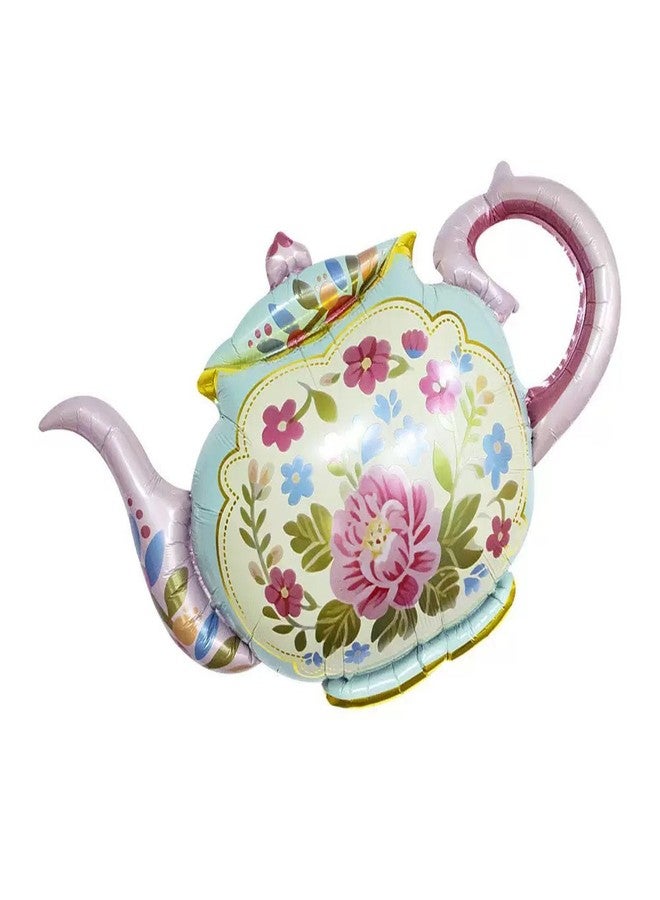 CSTYWC Teapot Foil Balloons Tea Balloon for Tea Birthday Party Decor Lets Par Garden Tea Party Decor Teapot Bay Shower Decoration Fairy Wonderland Decor - Image 3