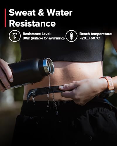 SUUNTO Smart Heart Rate Belt, Accurate Bluetooth Heart Rate Measurement Sensor, Multiple sports Comfortable fit for Running & Swimming, 500H Long Battery Life with Internal Memory, Waterproof, Black - Image 5