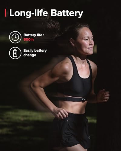 SUUNTO Smart Heart Rate Belt, Accurate Bluetooth Heart Rate Measurement Sensor, Multiple sports Comfortable fit for Running & Swimming, 500H Long Battery Life with Internal Memory, Waterproof, Black - Image 3