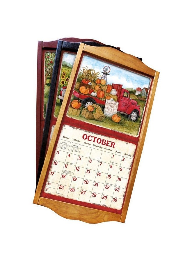 لانج إطار تقويم حائط كلاسيكي - خشب البلوط، كبير - Image 4