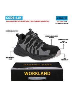 Workland Low Ankle Protective Footwear Non-Metal shoe Black  - Image 1