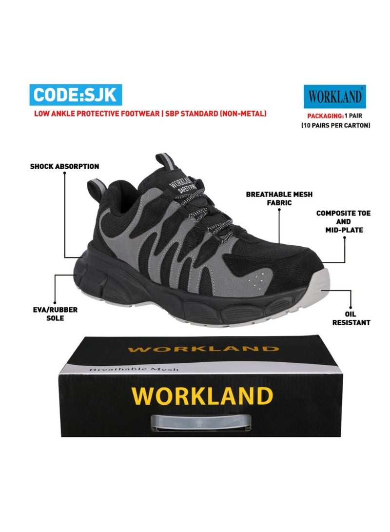 Workland Low Ankle Protective Footwear Non-Metal shoe Black  - Image 1