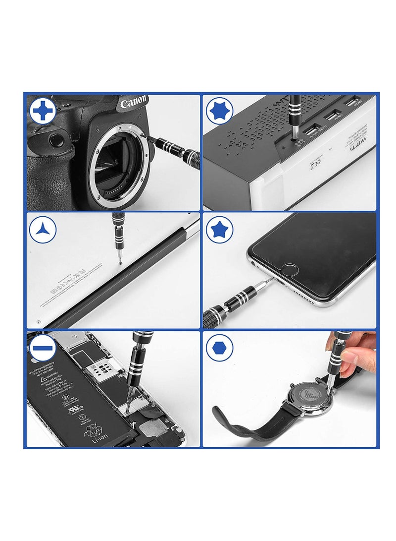 NIBEMINENT Mini Precision Screwdriver Set, 118 in 1 Magnetic Screwdriver Bit Kit, Multi-Function Stainless Steel Professional Repair Tool Kit  - Image 3