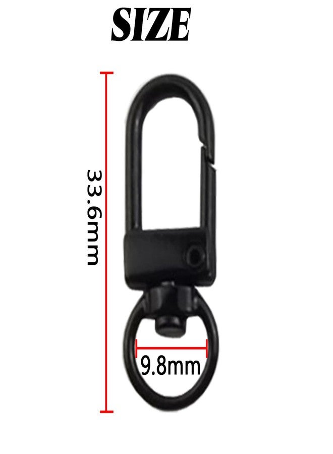 NSBELL 50PCS Colorful Metal Lobster Claw Clasps Swivel Lanyards Trigger Snap Hooks Strap with Key Rings DIY Accessories for Bag Key Chains Connector Jewelry Making, 10 Colors - Image 2