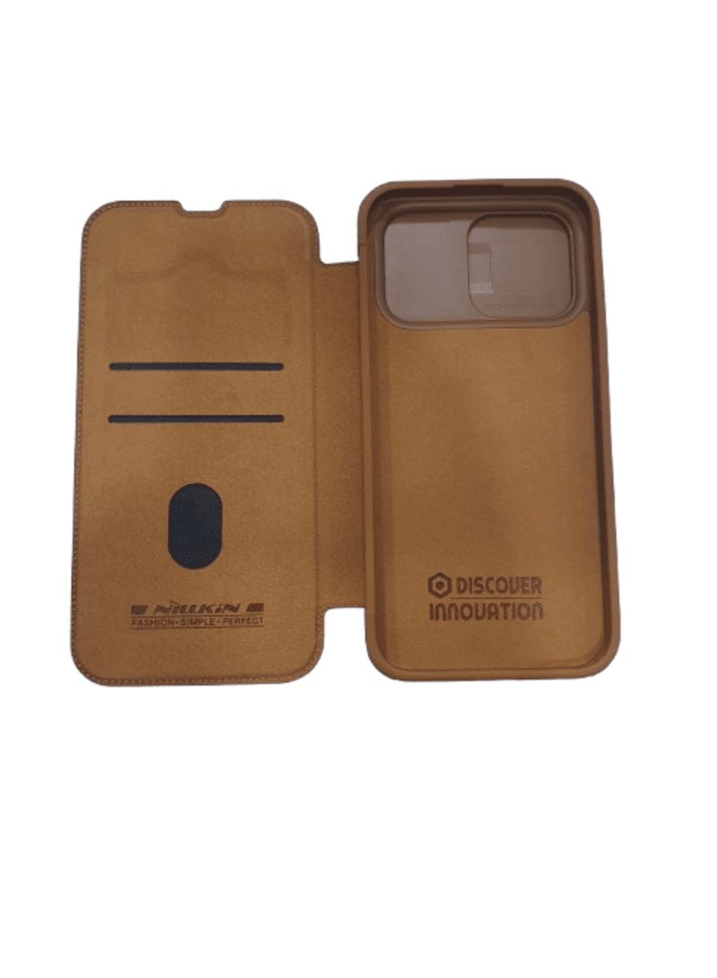 Nillkin CamShield Pro Case Flip Style Lens Camera Protect Mobile Holder Fits  Apple iPhone 14 Pro Max  - Brown - Image 3