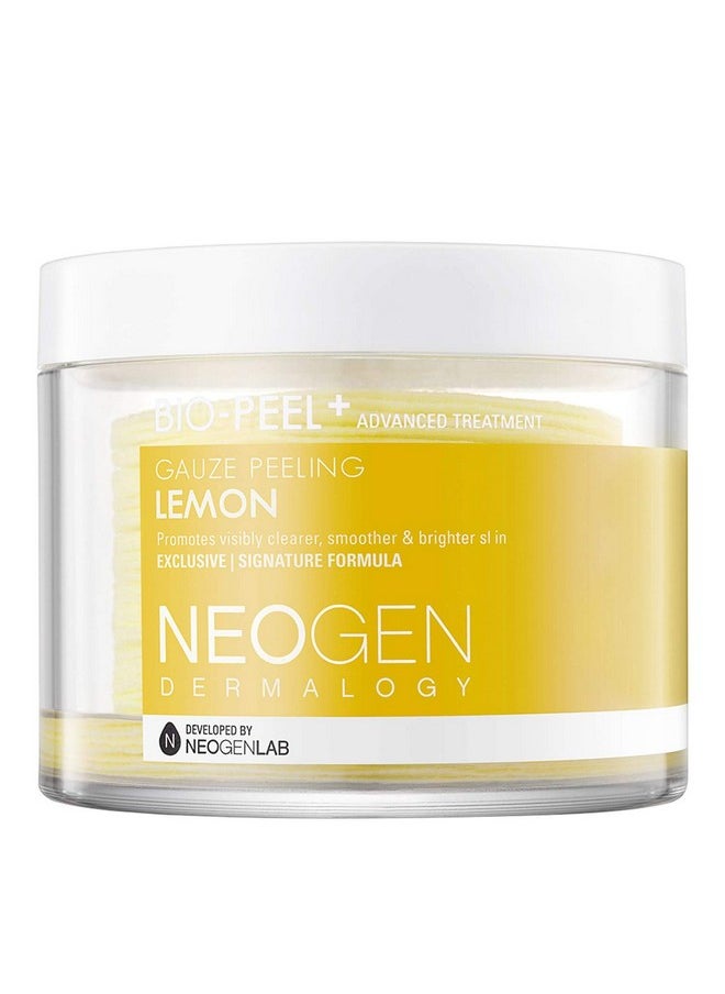 DERMALOGY by NEOGENLAB DERMALOGY by NEOGENLAB Bio-Peel Gauze Peeling Pads, Lemon, 30 Count  - Image 1