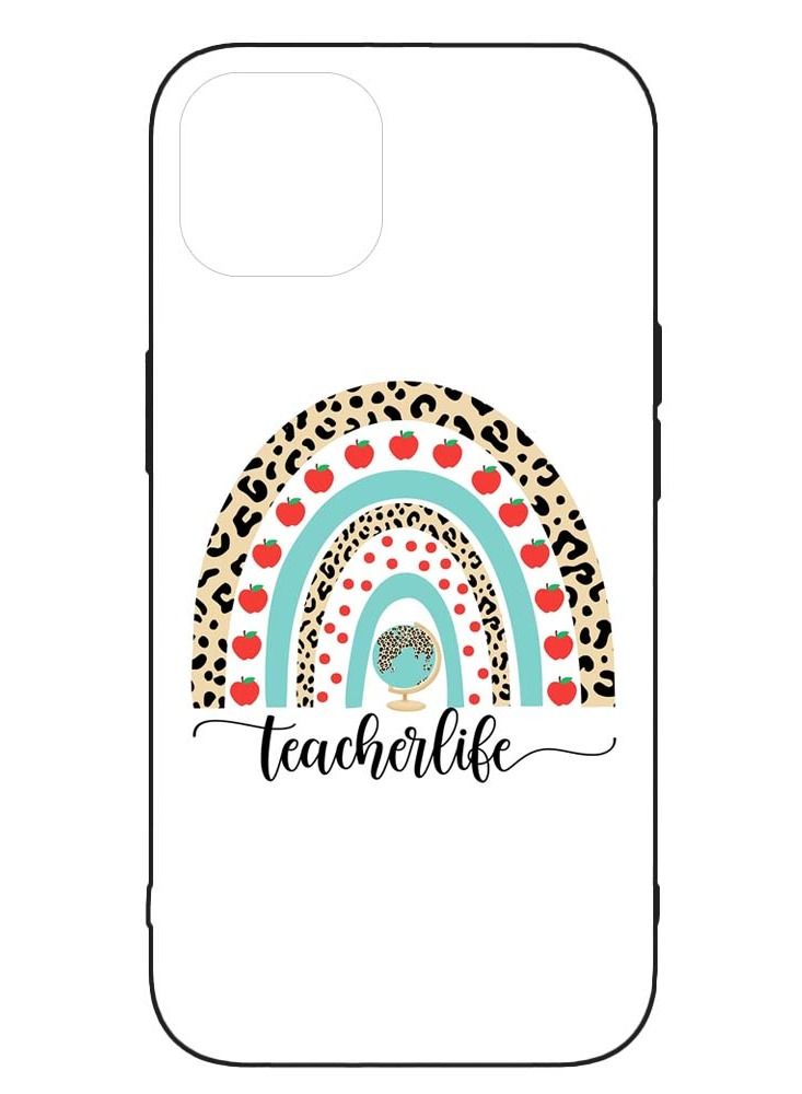 Service Zone Protective Printed Mobile Covers Teacher Life Happy Halloween For iPhone 13 Mini - Image 1