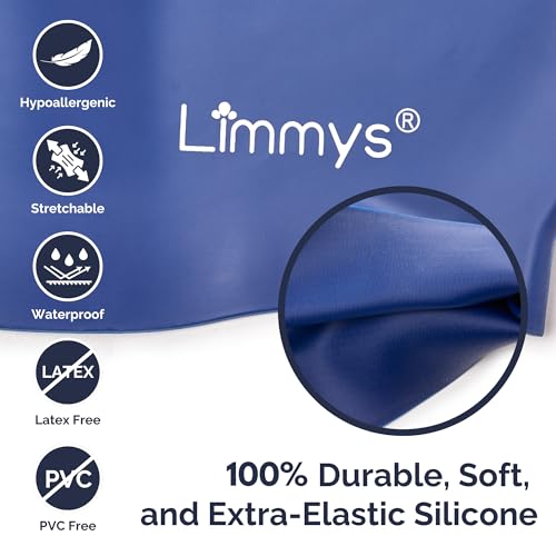 Limmys Kids Swim Cap – 100% Silicone Swim Cap for Boys and Girls – Soft, Stretchy & Comfortable Swimming Cap – Designed for Comfort & Durability - Image 4
