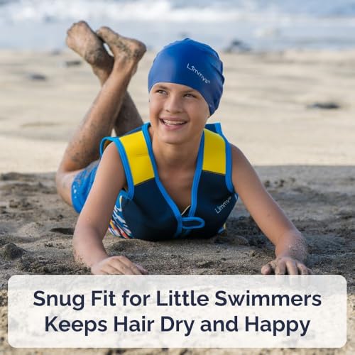 Limmys Kids Swim Cap – 100% Silicone Swim Cap for Boys and Girls – Soft, Stretchy & Comfortable Swimming Cap – Designed for Comfort & Durability - Image 5