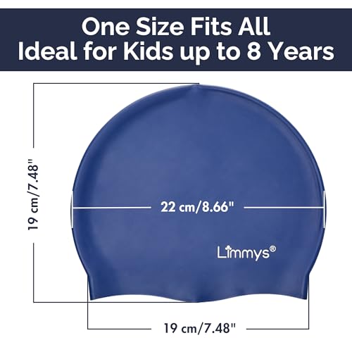 Limmys Kids Swim Cap – 100% Silicone Swim Cap for Boys and Girls – Soft, Stretchy & Comfortable Swimming Cap – Designed for Comfort & Durability - Image 2