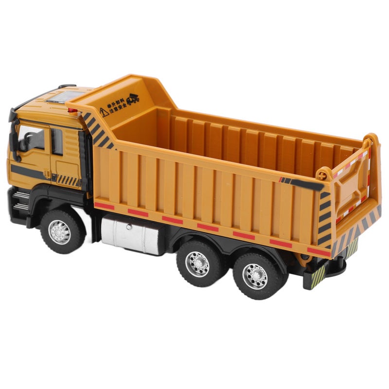 Alloy Dump Truck Toy: Zinc Alloy & Plastic Material, Durable & Safe - Flexible Lifting Bed With Sound And Light, Realistic Engineering Truck Model For Kids Over 6 Years Old, Young Engineers, Construct - Image 5