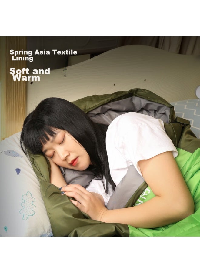 Deli Sleeping Bag For Adults, Outdoor Travel, Winter And All Seasons, Warm Camping, Dirt-proof Cotton Sleeping Bag, Thickened Version Dl556002 - Image 2