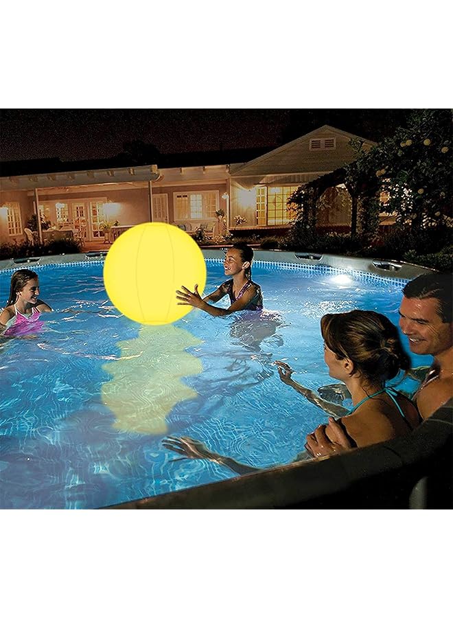 إيروريكس كرة شاطئ مضيئة بإضاءة ليد 16 لونًا، كرة مضيئة بإضاءة ليد 16 بوصة، مع جهاز تحكم عن بعد، تتوهج في الظلام، ديكورات حفلات السباحة والحديقة المنزلية، قطعة واحدة - Image 2