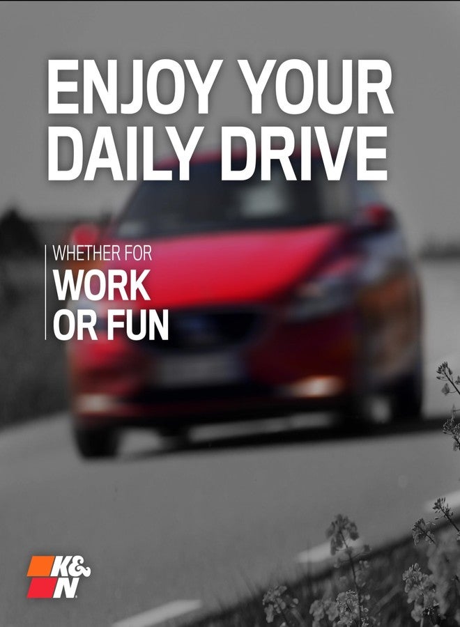 K&N High-Flow Original Lifetime Engine Air Filter: Increase Power: Washable: Compatible with 2017-2025 HYUNDIA/KIA: Elantra, I30, Kona, Veloster, Cerato, Forte, ProCeed, Seltos, Soul, Xceed, 33-5050 - Image 5