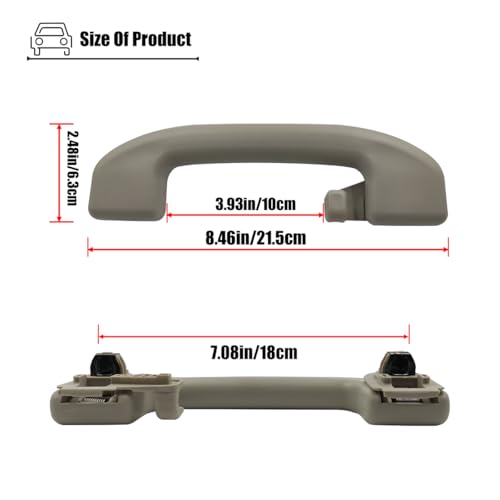 LXROAR01 Roof Pull Grab Handle Compatible with Nissan 2013 to 2023, Assist Grip for 73940-6CA0A with Hook - Image 2