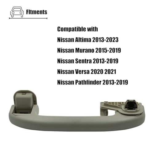 LXROAR01 Roof Pull Grab Handle Compatible with Nissan 2013 to 2023, Assist Grip for 73940-6CA0A with Hook - Image 3