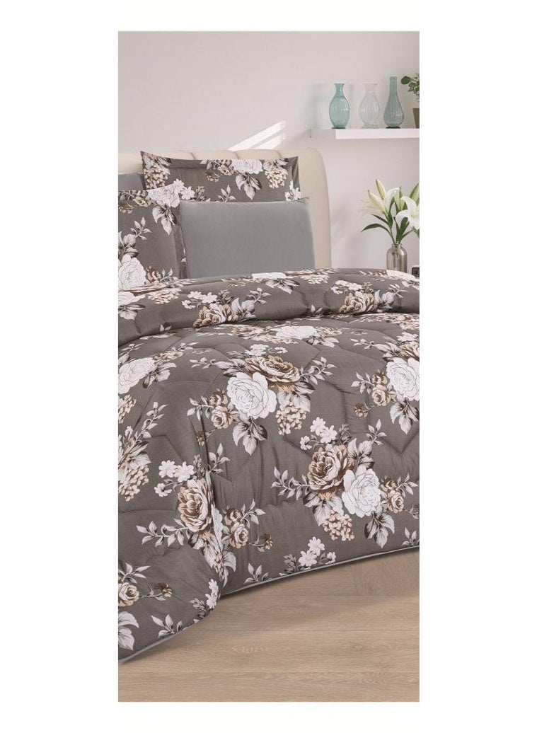 مون مفرش سرير نفرين ذو طابع وجهين  بتصميم مشجر صيفي حصري وجذاب مصنوعة من المايكروفايبر الصيفية، مقاس 230*250سم - Image 3