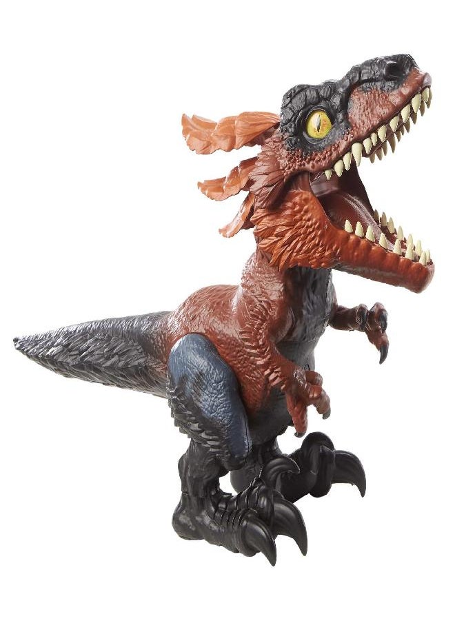 Jurassic World Dominion Uncaged Ultimate Pyroraptor Dinosaur Toy, Action Figure with Interactive Motion and Sound