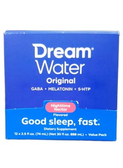 Dream Water Original Melatonin 5mg, Nighttime Nectar, 12x74ml Packaging May Vary  - Image 2