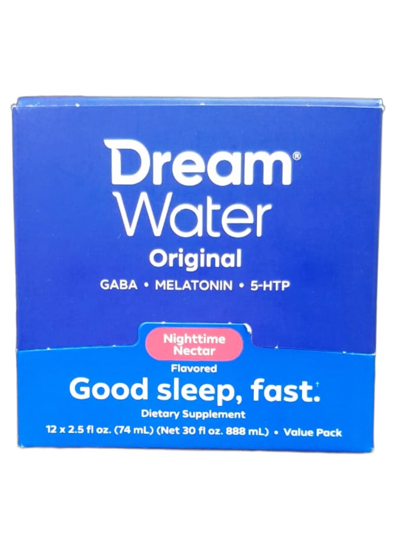 Dream Water Original Melatonin 5mg, Nighttime Nectar, 12x74ml Packaging May Vary - Image 2
