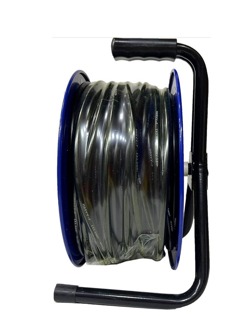 25 METER CABLE EXTENSION REEL 2.5MM WIRE WITH 4 INPUT SOCKETS WITH CIRCUIT BREAKER - Image 3