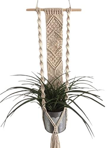 Dxyz Cotton Rope Flower Pot Holder, Ivory, 2 Pieces - Image 4