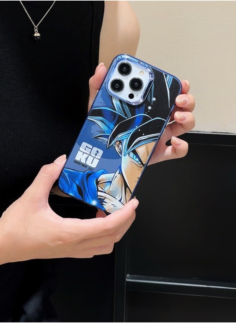 Color Fans - Dragon Ball Half-Face Goku & Vegeta Case for iPhone 13 Pro - Image 1