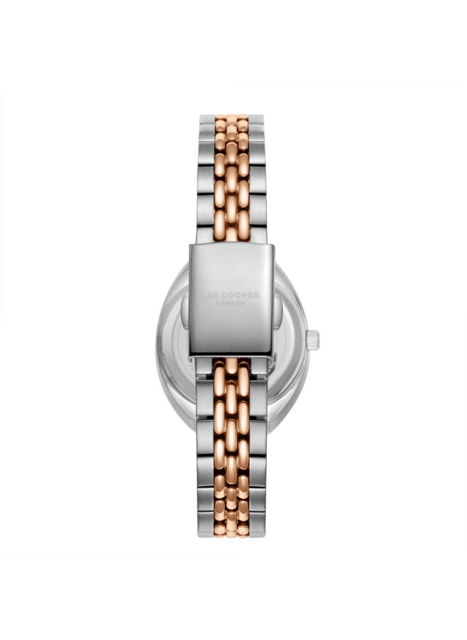 Lee Cooper Lee Cooper Women's Watch, Analog Display and Metal Strap - LC07989.420, Two Tone  - Image 2