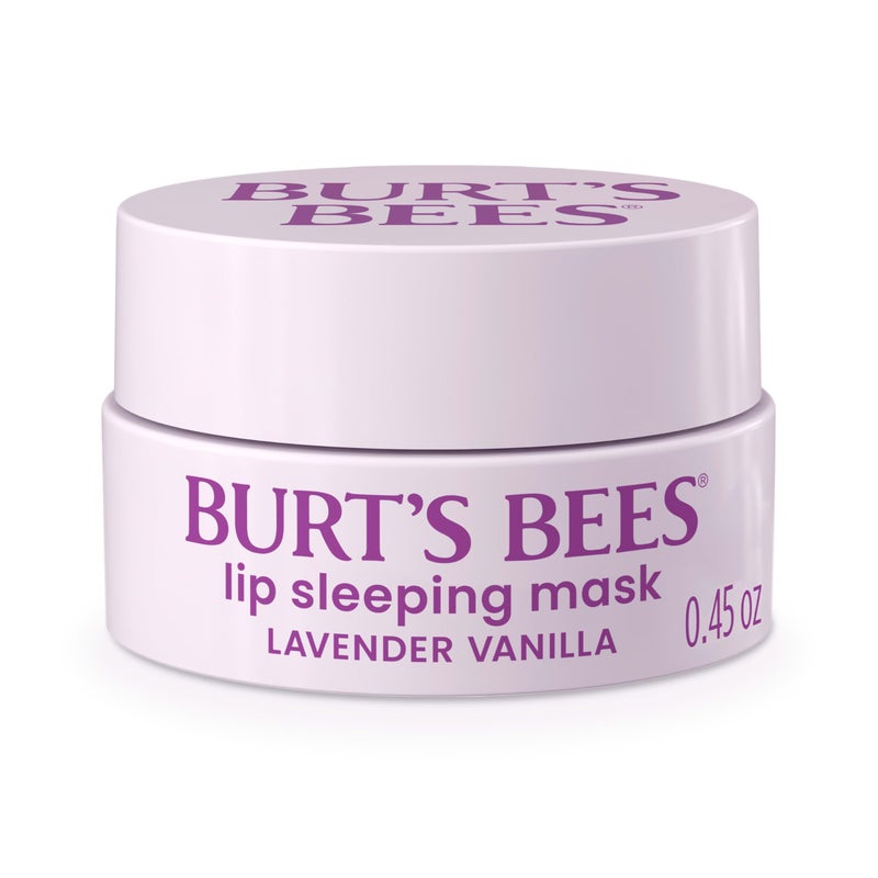 Burt's Bees Burtâ€™s Bees Stocking Stuffers, Lavender Vanilla Lip Sleeping Mask, With Hyaluronic Acid and Squalane Moisturizer To Instantly Hydrate Lips, Overnight Lip Mask, Lip Treatment Christmas Gifts, 0.45 oz. - Image 1