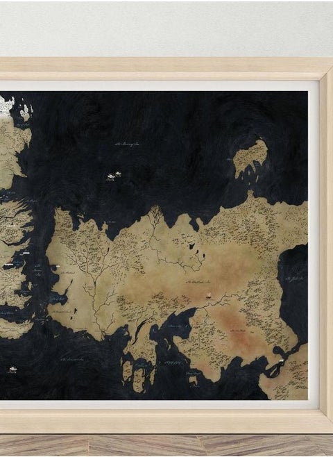 Game of Thrones Season Poster Wall Art | High Quality Canvas Cloth Poster |  land of Westeros Poster Print | A1/A2/A3/A4/A5/27x40''