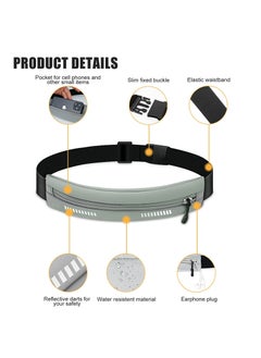 SYOSI Running Waist Pack, Running Belt, Water Resistant Waist Belt, Exercise Runner Belt, Flip Running Belt for Men Women, Adjustable Pack, for Travelling, Fitness, Hiking, Cycling  - Image 4