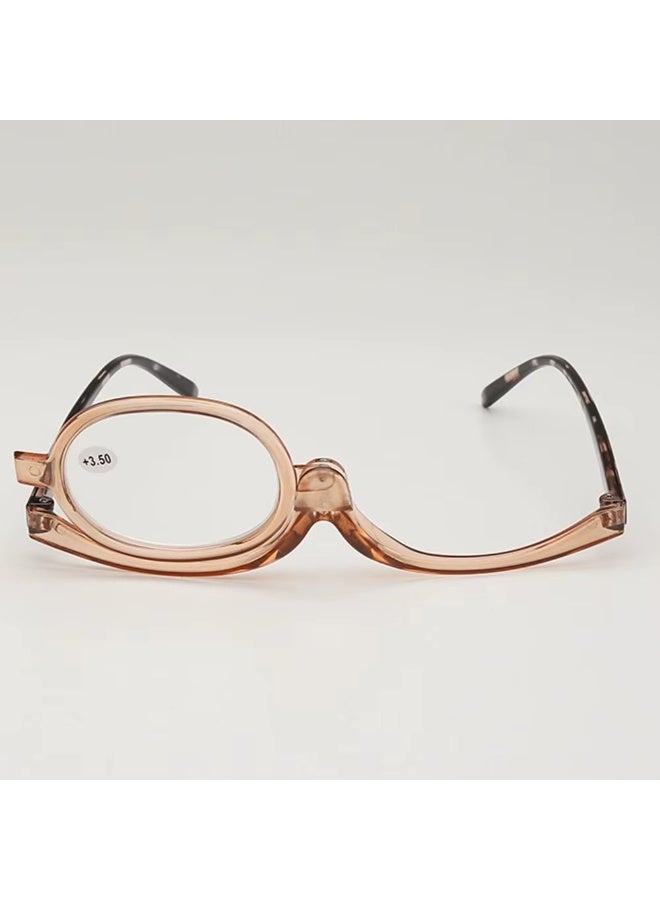 Rotating Makeup Reading Glasses Eyewear Colourful Frame Folding Eyeglasses Vision Care Cosmetic Magnification Glasses (Assorted Color) - Image 3