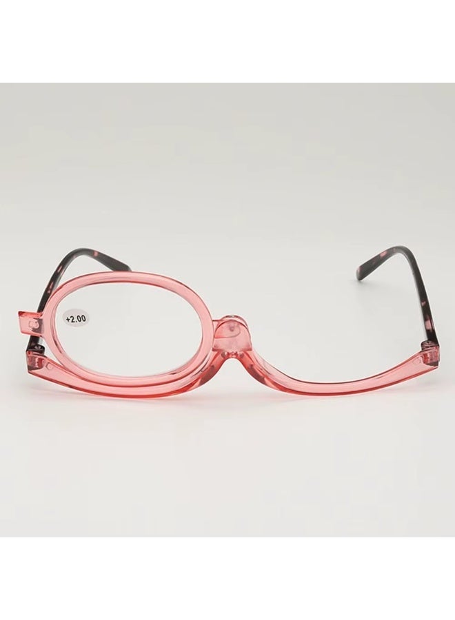 Rotating Makeup Reading Glasses Eyewear Colourful Frame Folding Eyeglasses Vision Care Cosmetic Magnification Glasses (Assorted Color) - Image 4