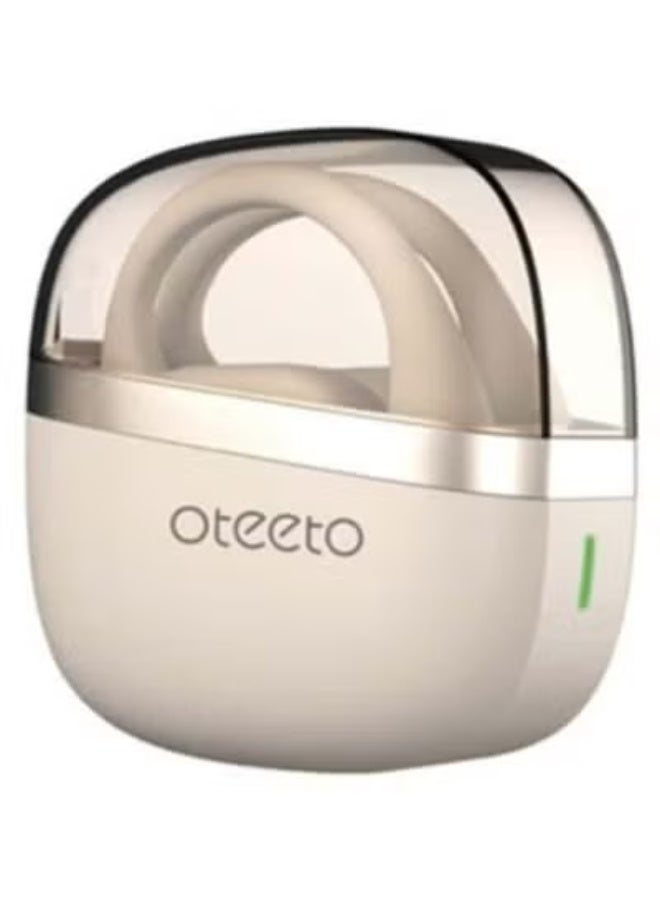 Oteeto OT12 Wireless Bluetooth 5.4 Earbuds with 14.2mm Dynamic Drivers, Deep Bass, White - Image 2