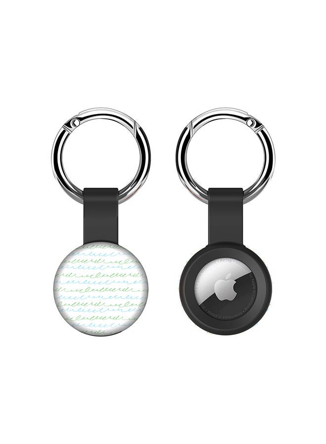 Stylizedd Airtag Case Metal Key Ring with Tough Case for Apple Airtag cover - Cursive Story  - Image 1