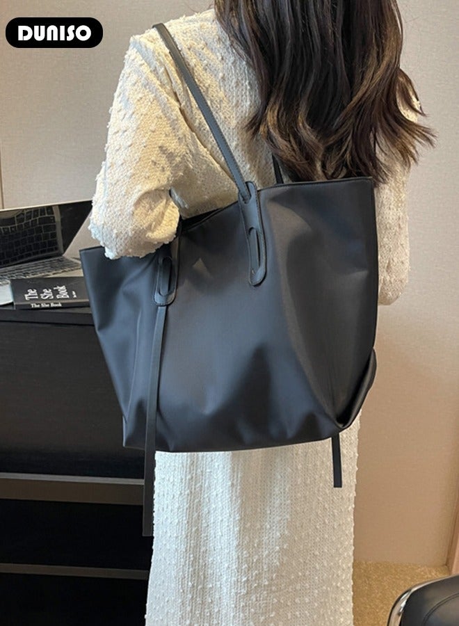 Women's Shoulder Tote Bag Faux Leather Handbag for Women Large Capacity Messenger Bag, Fashionable Travel Shoulder Bag for Ladies Girls College Students