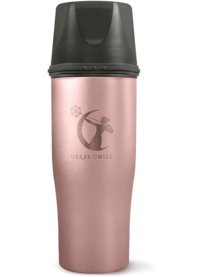 Ceres Chill Mini Breastmilk Chiller Demigoddess, Reusable Breastmilk Storage Container, Keeps Milk at Safe Temperatures for 20+ Hours, Bottle Cooler, Connects W/Most Major Pumps (Rose Gold) - Image 1
