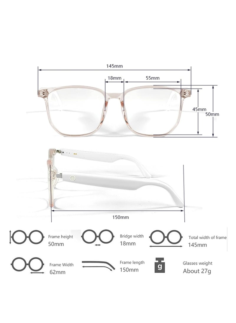 TERRIFI نظارات ذكية للرجال/النساء، عدسات فلترة الضوء الأزرق، مع سماعة نظارات مضادة للبلوتوث، مكالمات واضحة، صوت مفتوح للأذن، قيادة، مؤتمرات عبر الويب، بودكاست، الاستماع إلى الموسيقى (مضادة للضوء الأزرق) - Image 2