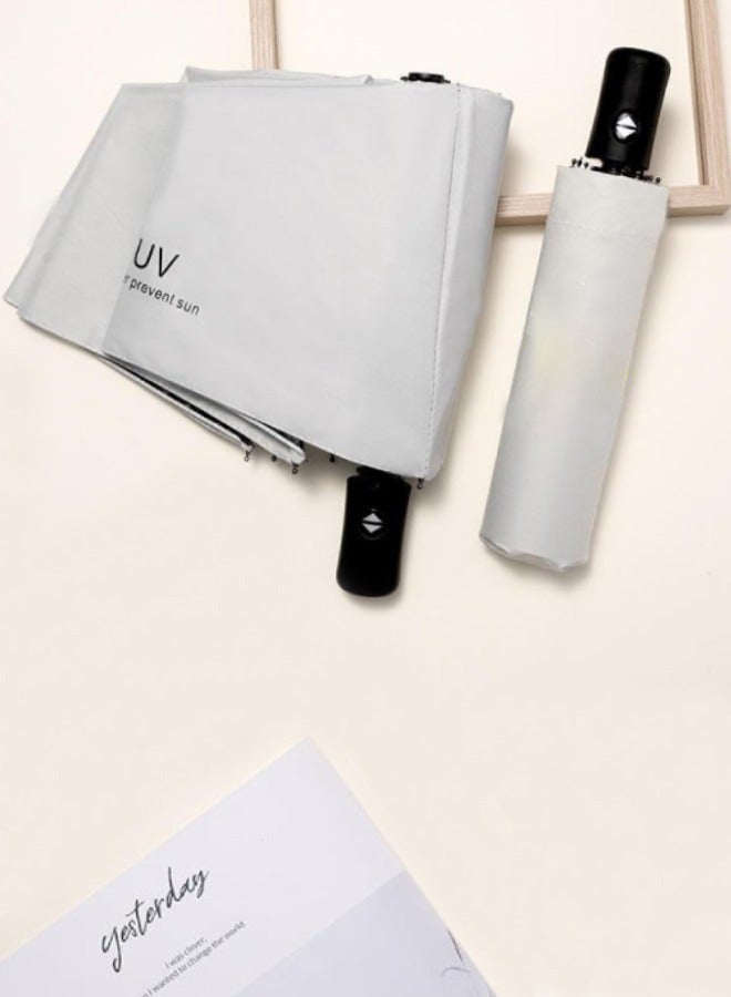 UV Umbrella for Sun Protection – Automatic Open Close Windproof Folding Travel Umbrella for Rain and Sun, All-Weather Protection Unisex Umbrella for Adult & Kids - Image 2