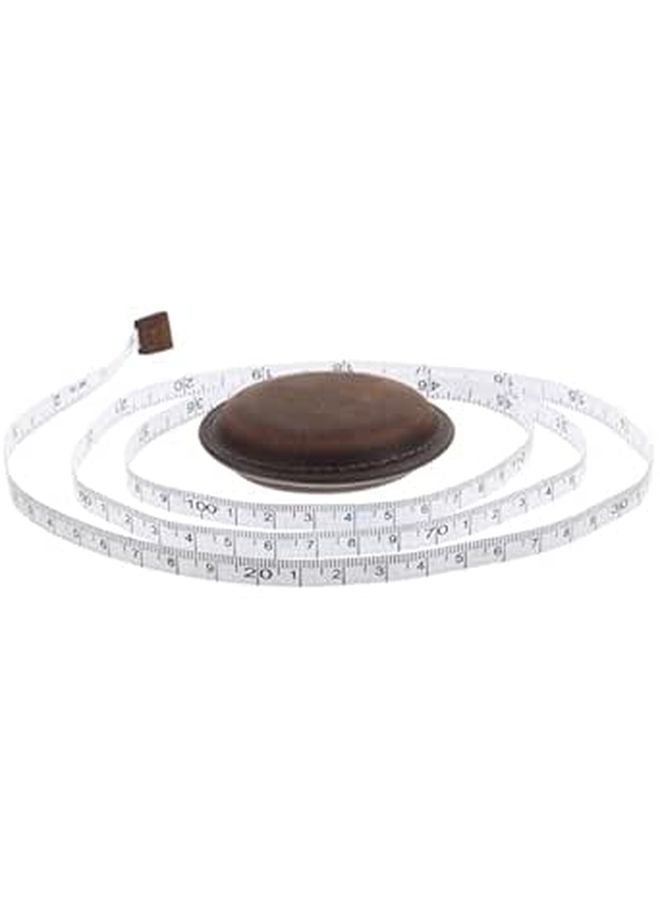 Classic Brown Retractable Body Measuring Tape For Sewing And Craft Accessories - Image 1