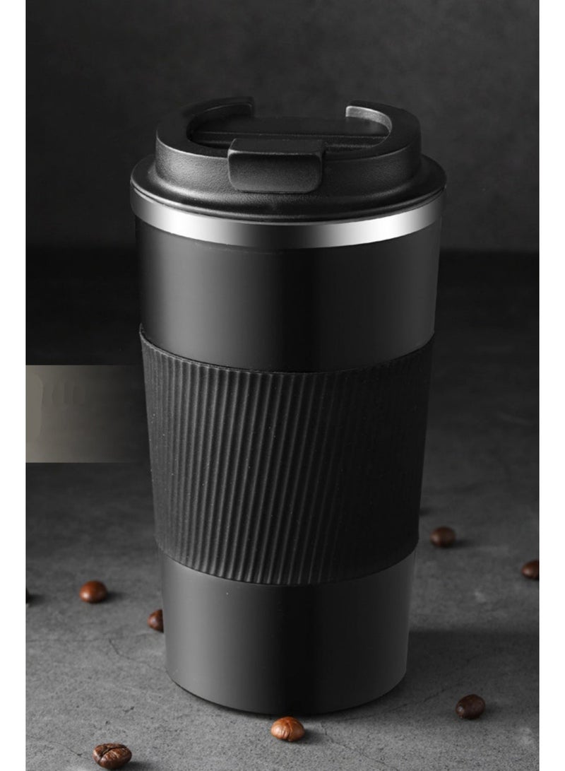 Insulated Coffee Travel Mug 510ml Reusable Coffee Cup Stainless Steel Vacuum Insulation Tumbler for Home Office Heat Cold Drinks - Image 5