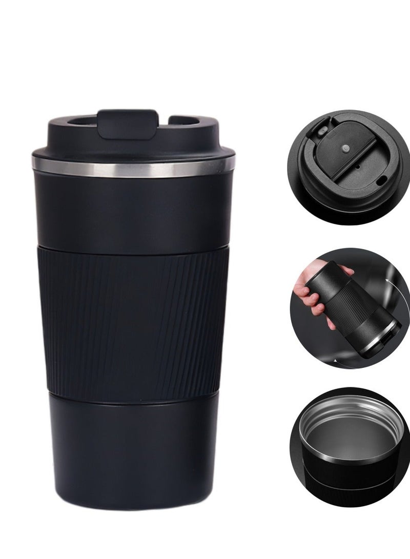Insulated Coffee Travel Mug 510ml Reusable Coffee Cup Stainless Steel Vacuum Insulation Tumbler for Home Office Heat Cold Drinks - Image 3