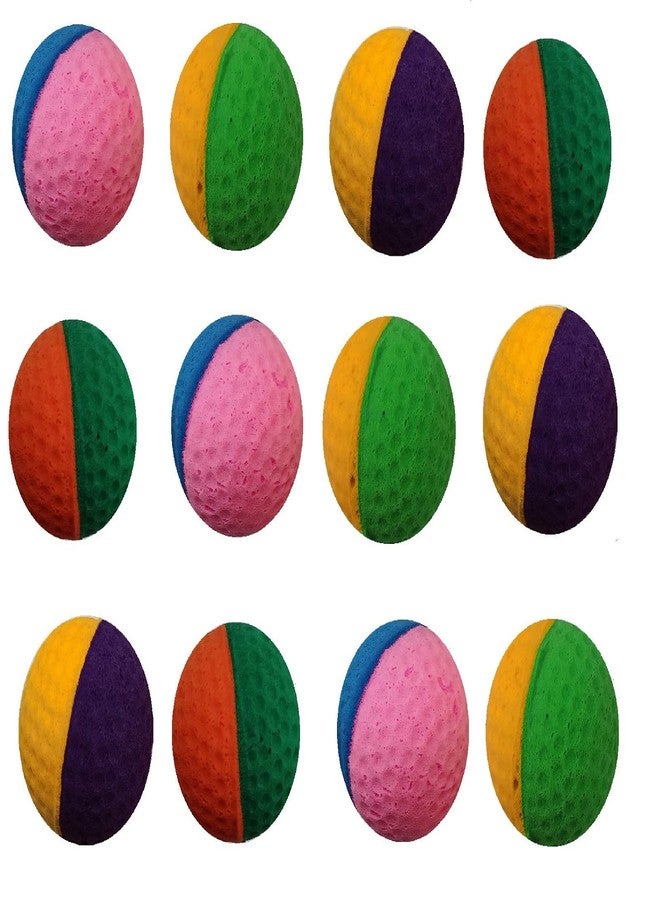 GINFH Cat Foam Ball Cat Sponge Ball Toy Cat Soccer Ball Toy (Mini, Two Color pet Ball) - Image 4