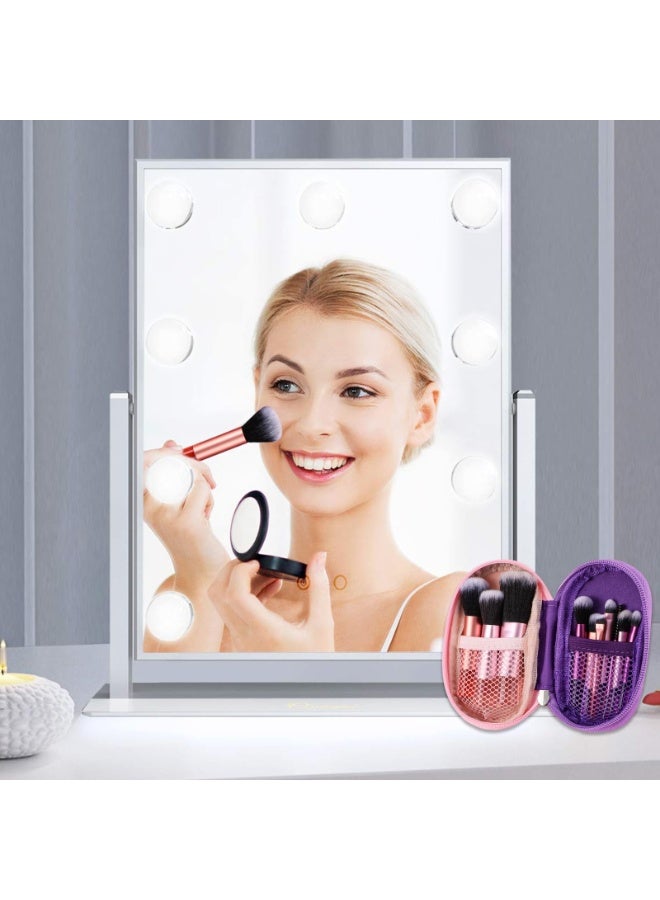 10 PACK Travel Makeup Brush Set, Purple & Pink Mini Makeup Brushes with Makeup Brush Pouch Portable Travel Size Makeup Brushes Professional Cosmetic Brush for Foundation Brush Blush Powder Eye Shadow - Image 5