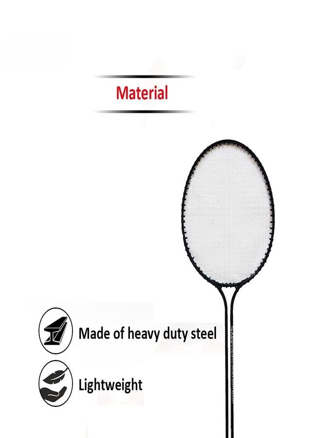 AYWAL 2 Double Shaft Badminton Racquet with 5 Pc Nylon Shuttle - Image 5