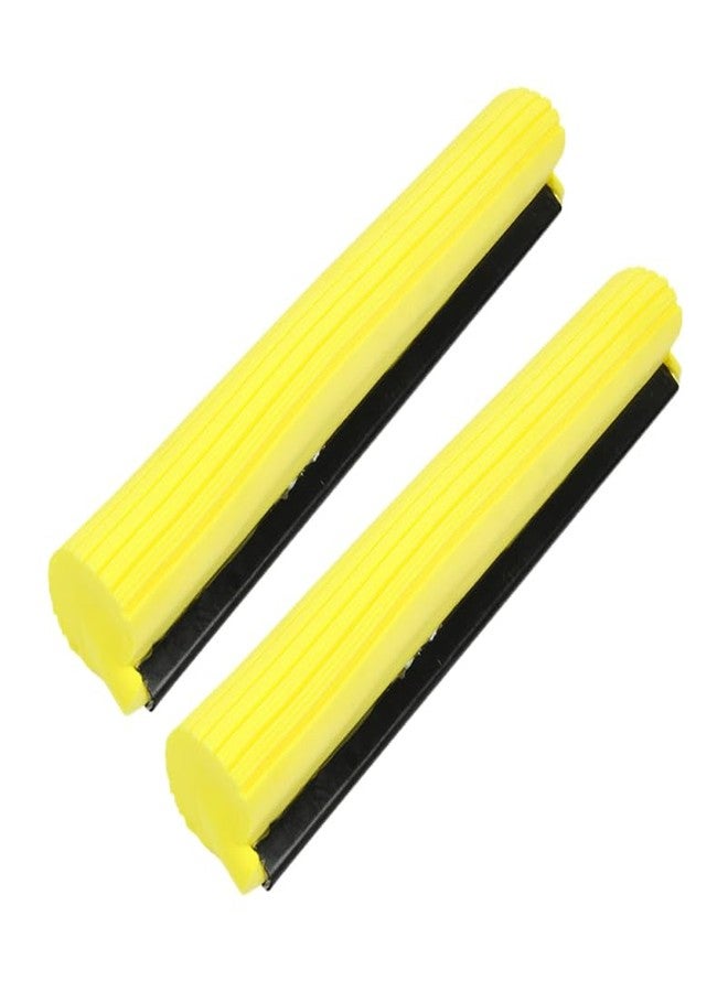 Amosfun 2pcs Mop Sponge Head Replacement for Roller Mops - 15 Inch PVA Foam Mop Heads for Effective Cleaning - Image 1