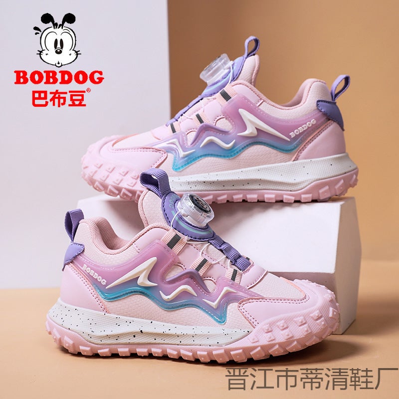 Babu Bean Children'S Shoes New Breathable Mesh Waterproof Leather Children'S Sneaker Boys And Girls Baotou Wear-Resistant - Image 2